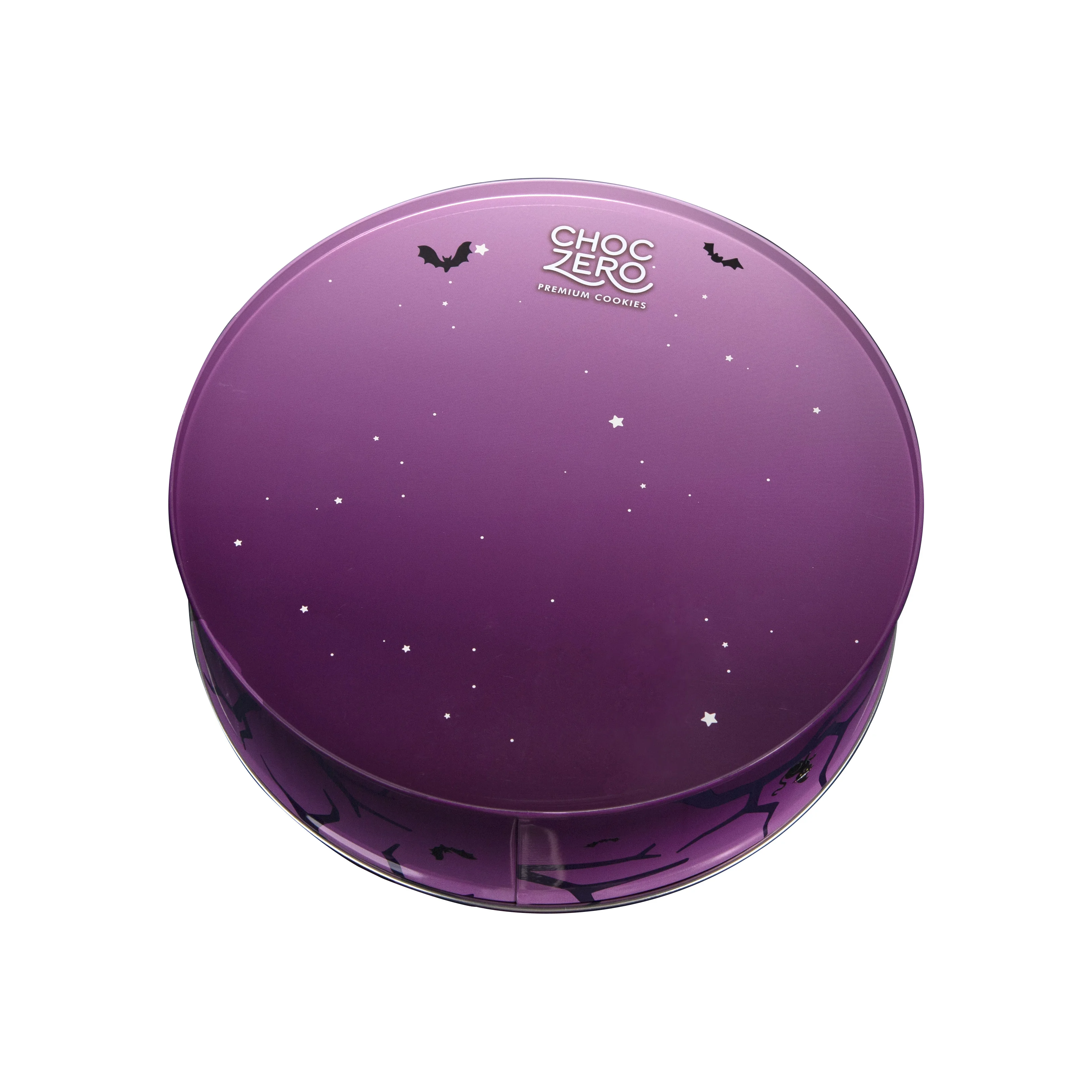 Recyclable Metal Food Tin Box  round Styles for Candy Chocolate Cake Chewing Gum Packing Made of Tinplate