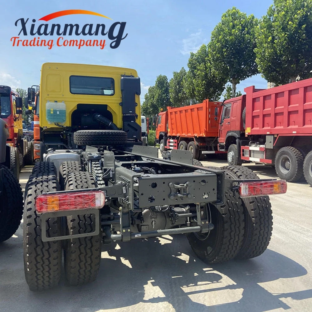 Used RHD Tractor  6x4 howo T7H  diesel tractor truck price for sale 10 wheel truck head 371 375 400 420HP