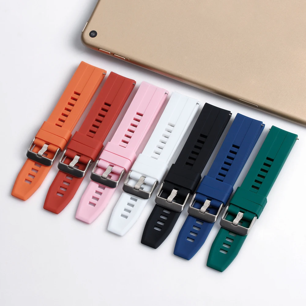 Hot sale silicone watch band small MOQ silicone watch bracelets silicone watch bands with buckle