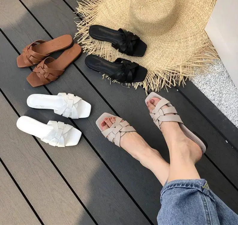 AliExpress hot sale  women flat sandals slippers  005