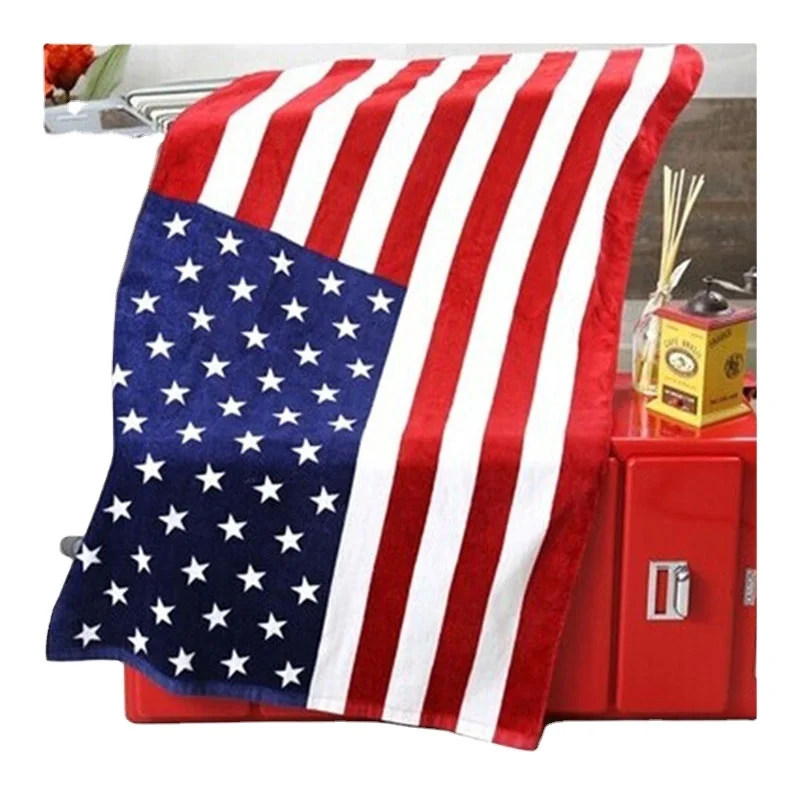 Organic Cotton Country Flag  Beach Towel