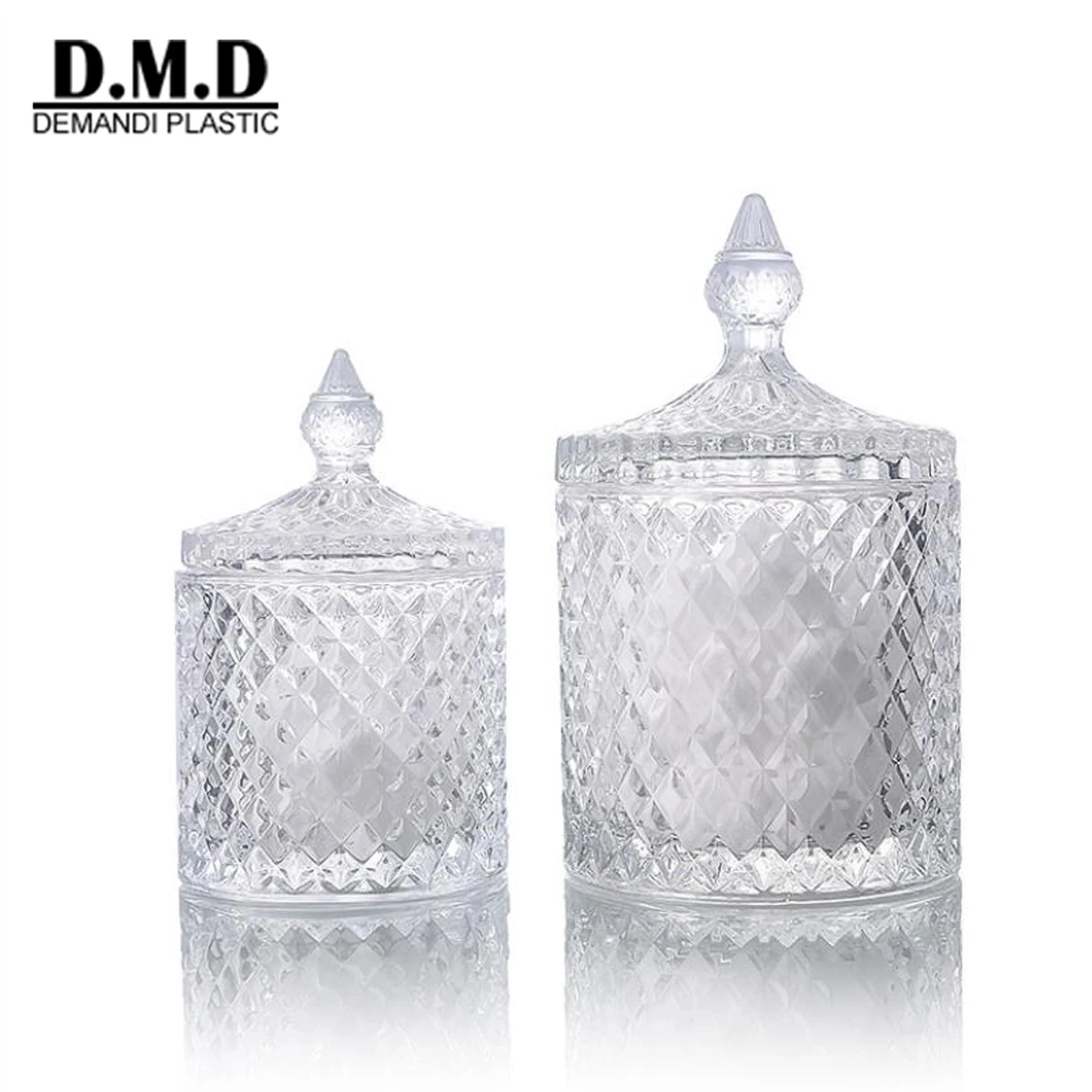 Decorative glass candle jar clear 100ml 180 ml empty elegant candle glass jar luxury 3 oz 5oz glass jars for making candles