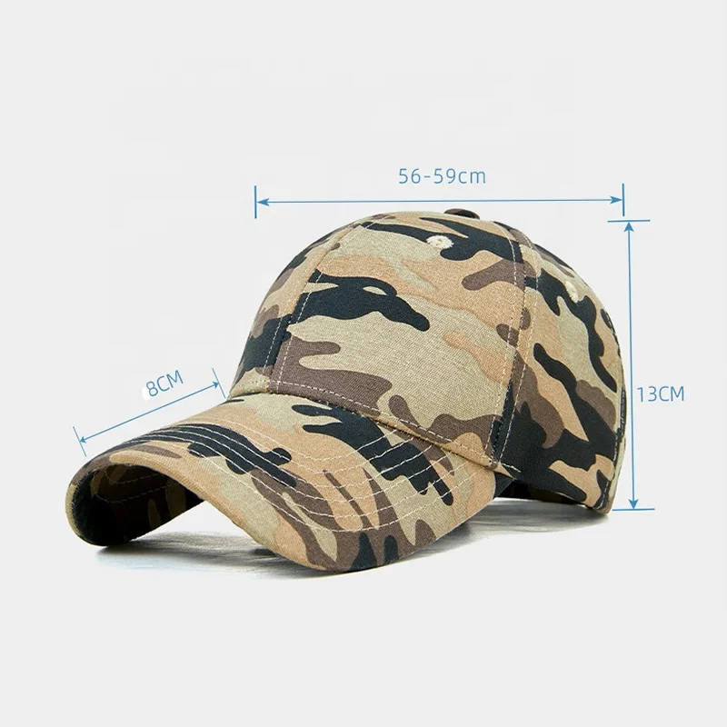 Oem Manufacturer Adjustable Camouflage Baseball Caps Digital Print Logo Camo Baseball Cap
