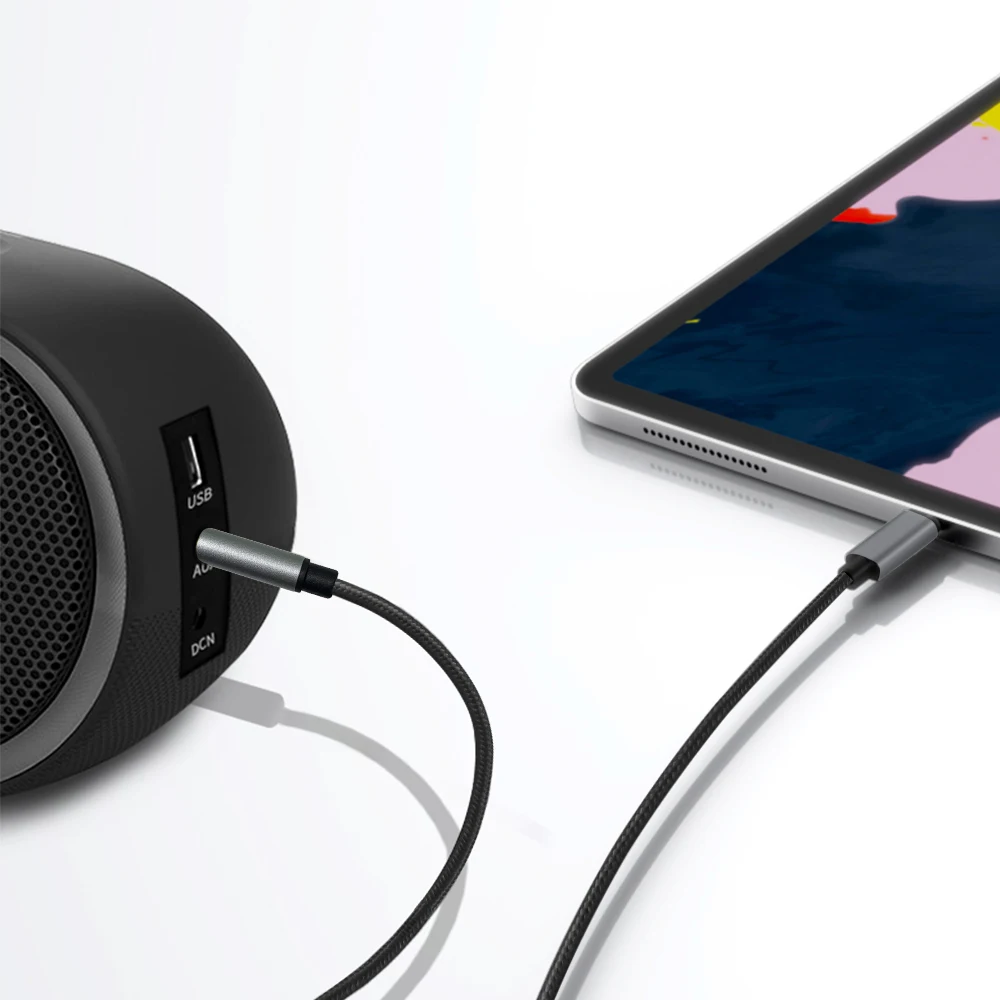 Custom 3.5mm Aux Adapter Jack MFI Cable Quick 3.0 3A 5A  Cable headphone adapter for iphone