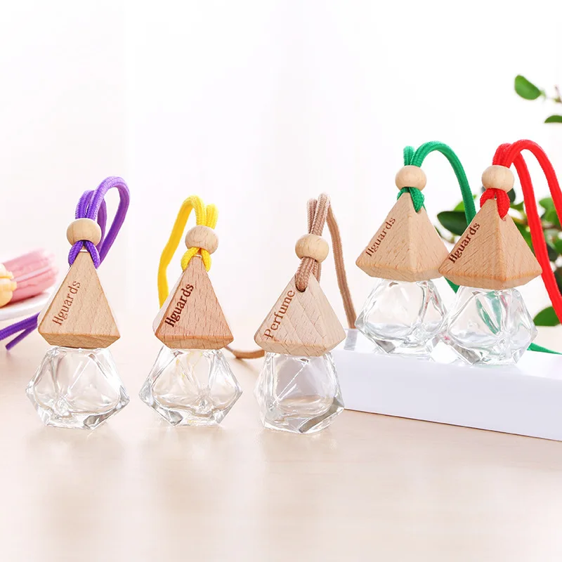 Mini Hanging Glass Aroma Bottle with Rope Lanyard Car air Freshener Diffuser