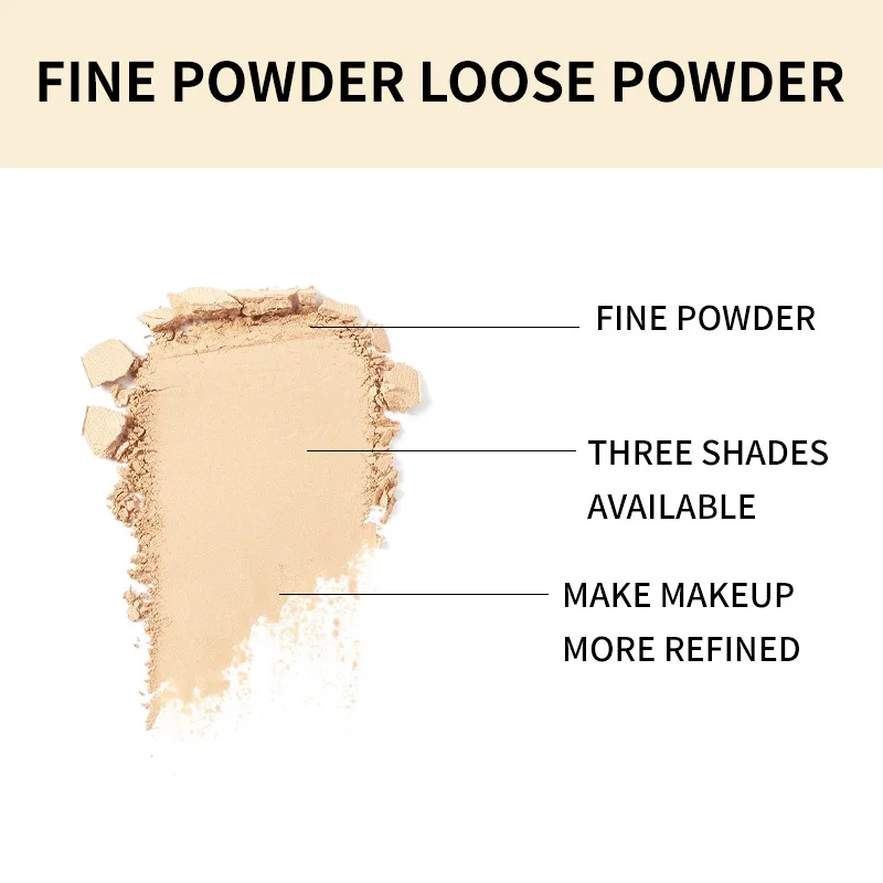 New Makeup Powder  Loose Powder Face Makeup Waterproof matte finish Loose Powder