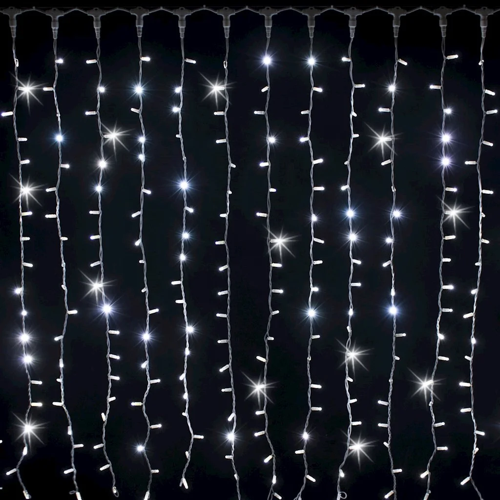 Outdoor Waterproof rubber cable LED Ice Strip Light Curtain Light Christmas Decoration Star Light outdoor