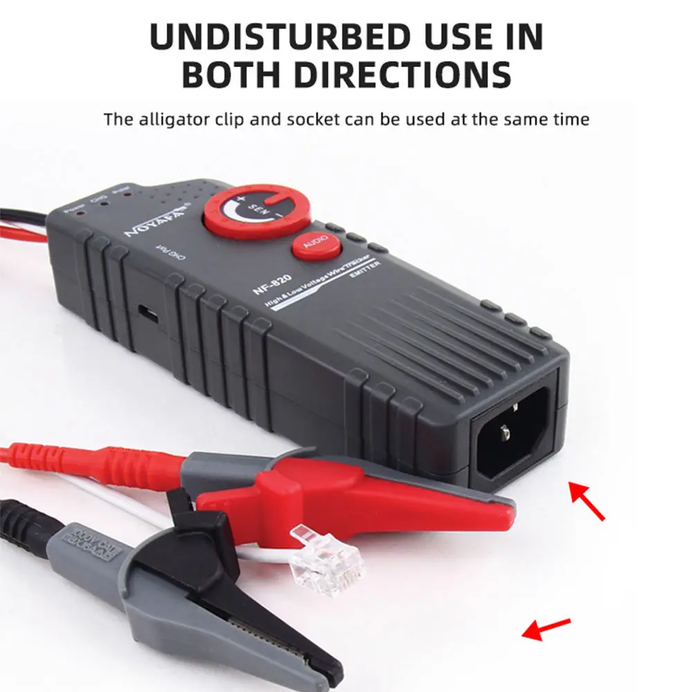 ZHEFAN High Quality Cable Finder Wire Fault Locator Underground Wire Cable Detector NF-820