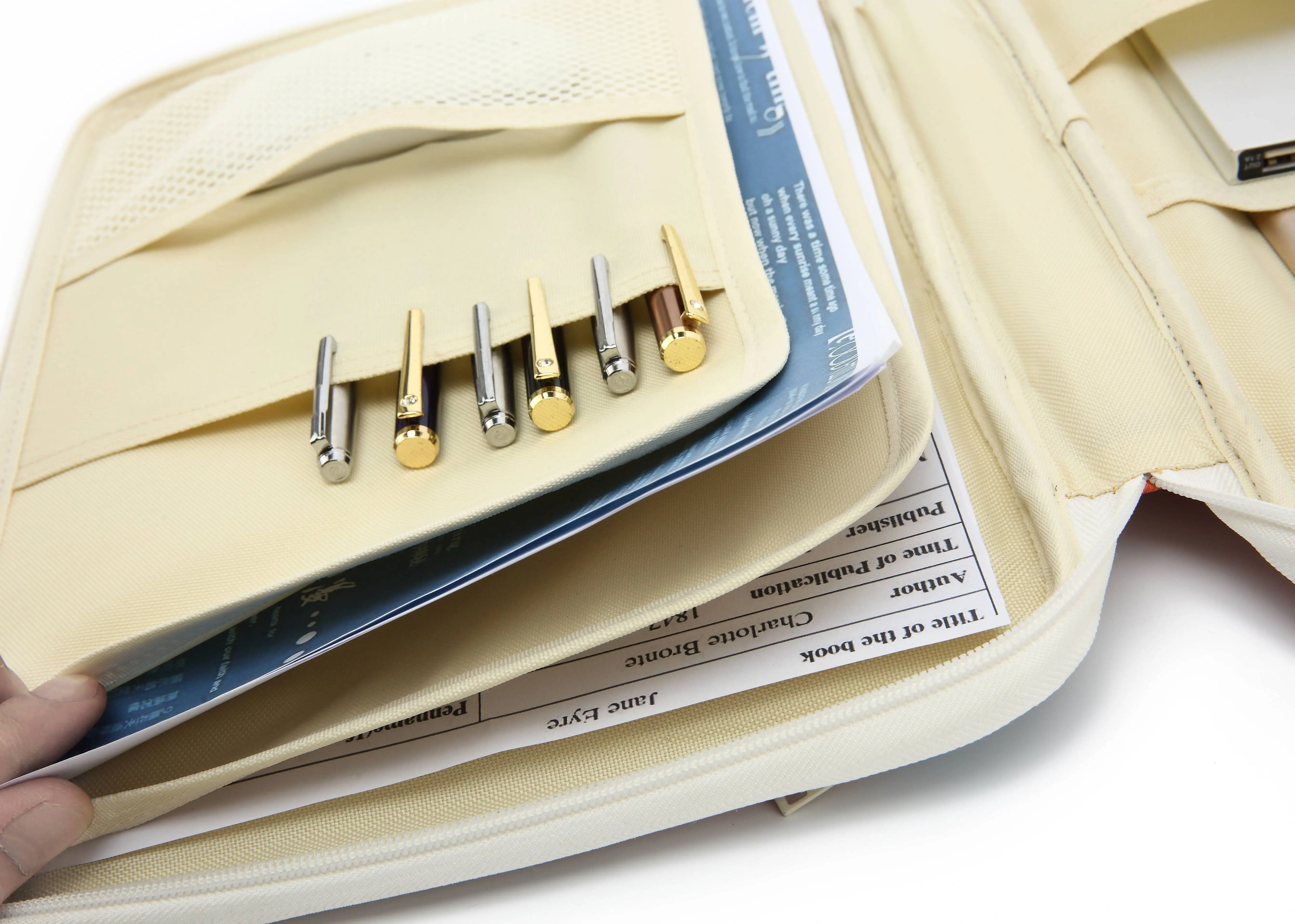 Factory Cheap Price File Pens 12 inch laptop case Portable Business Notebook A4 Document Bags