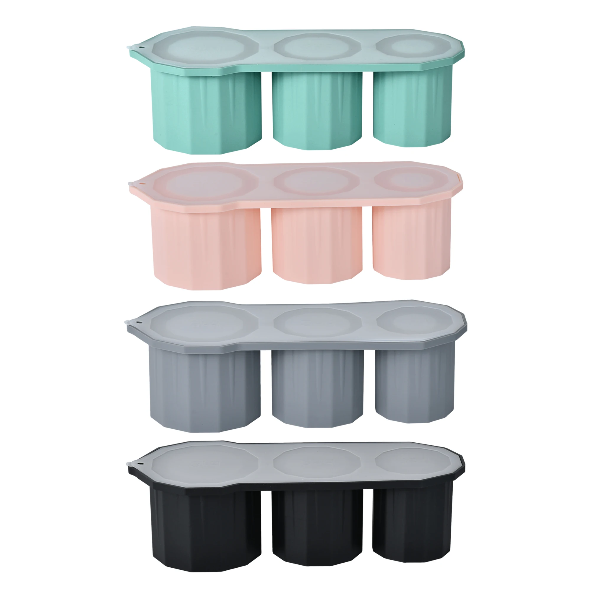 Silicone Ice Mold For Stanley Thermos Bottle OEM ODM Logo Colors Packages Reusable Nice Ice Cup Silicone Tray