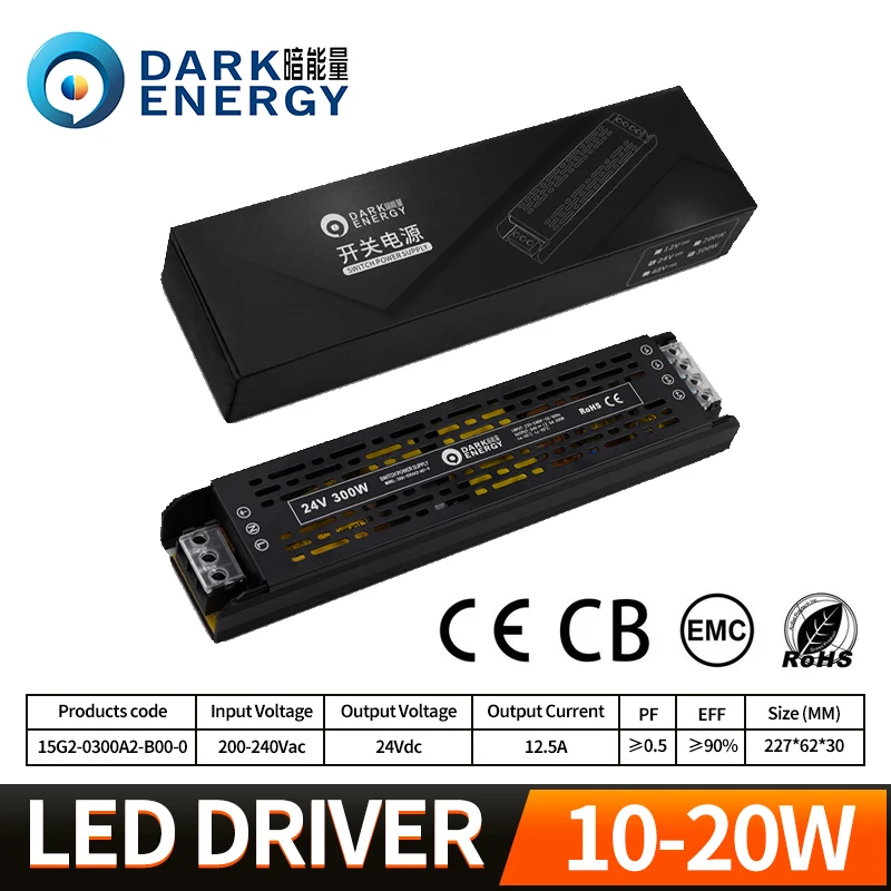 Dark Energy constant voltage 200W 300W Constant Voltage LED driver power supply 24V 36V 48V