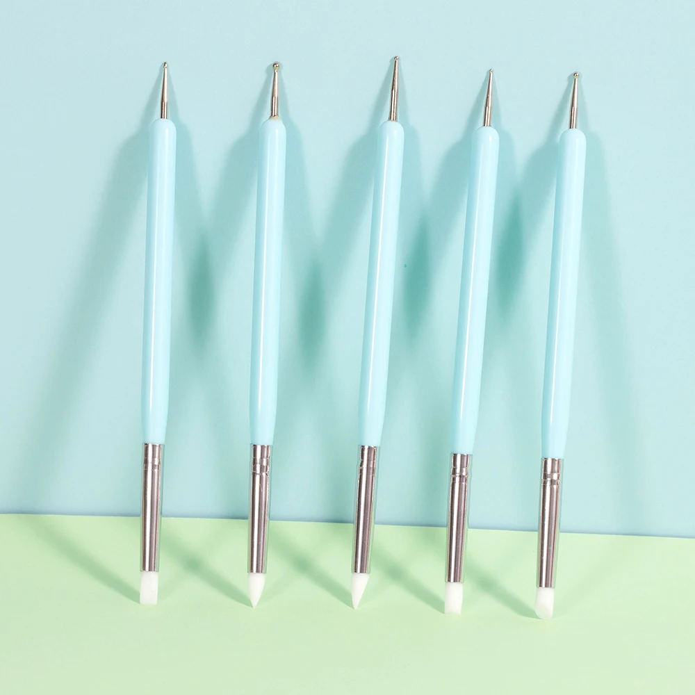 GUYO Blue Color Nail Art Dotting Picker Pick Wax Pen