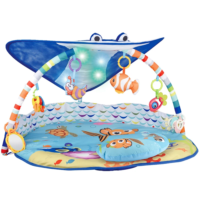 New Product Cartoon Animals Gym Game Baby Folding Play Mat