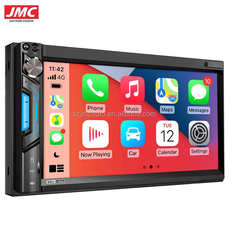 JMC 2din 7inch Car Radio USB CarPlay Android auto MP3 MP5 Player BT FM RDS Radio Mirrorlink IPS Screen For Universal Car Stereo