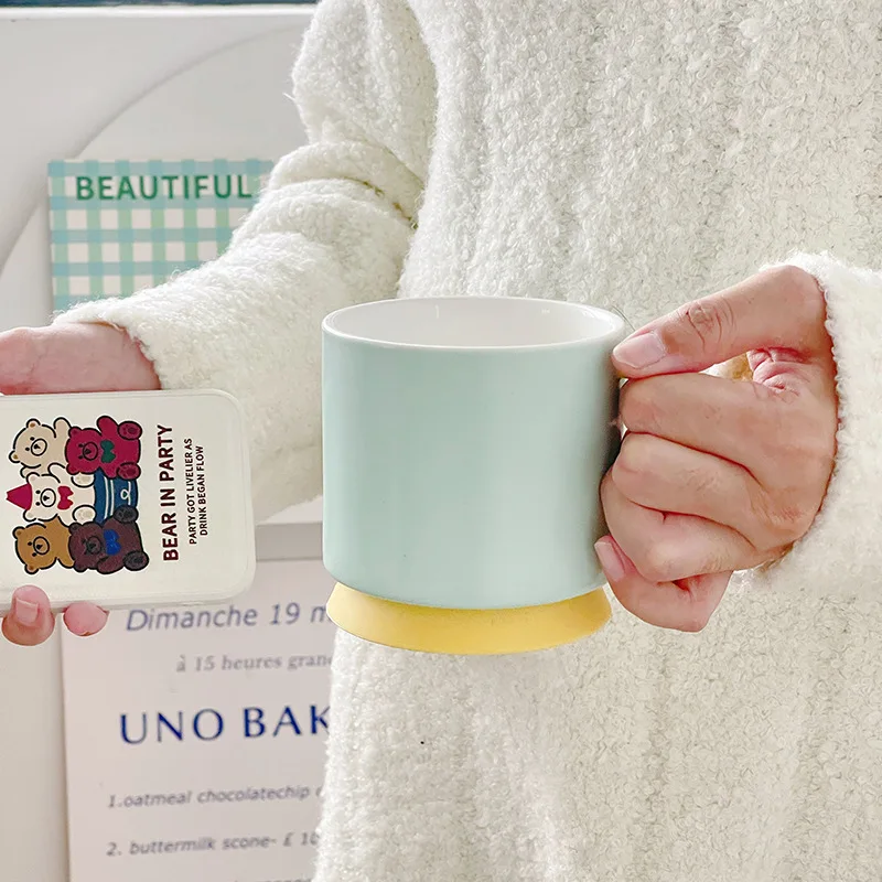 Ceramic Cup ins High appearance Level Milk  Water Cup Girls home Cream Ice Cream Coffee Cup mug Mug