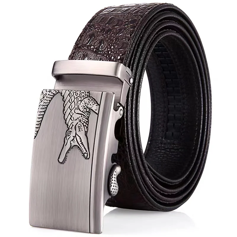 high quality factory new production designer hot selling crocodile leather belt genuine
