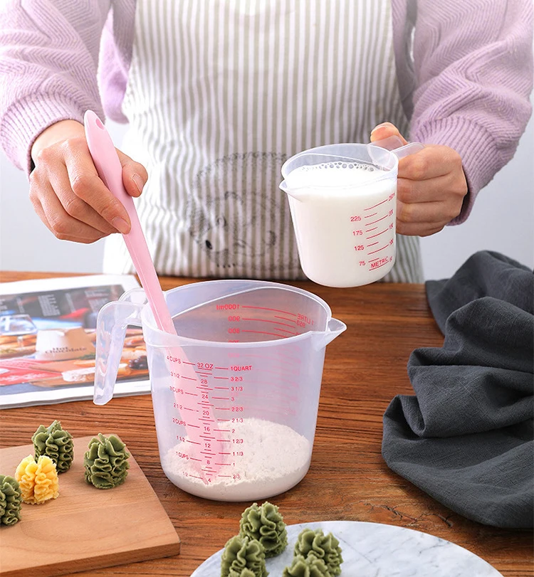 Заводские бытовые инструменты для выпечки 3 шт. набор из прозрачных мерных чашек ПП