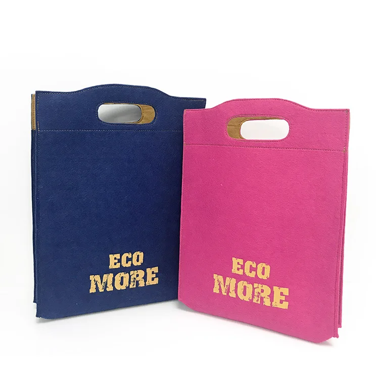 Eco friendly gift shopping bags custom RPET recycled felt Tote Bag Sustainable