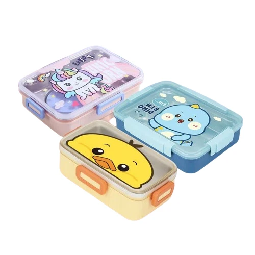 Food Grade Lunch Box Kids Stainless Steel Leak- Proof Custom Logo Bento Box For School Reusable