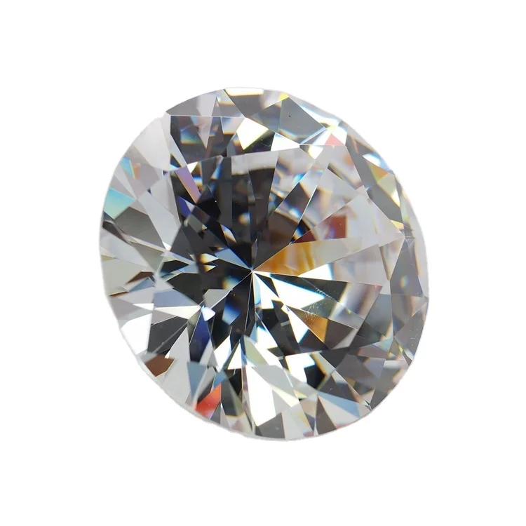 Wuzhou Wholesale round brilliant cut white cubic zirconia
