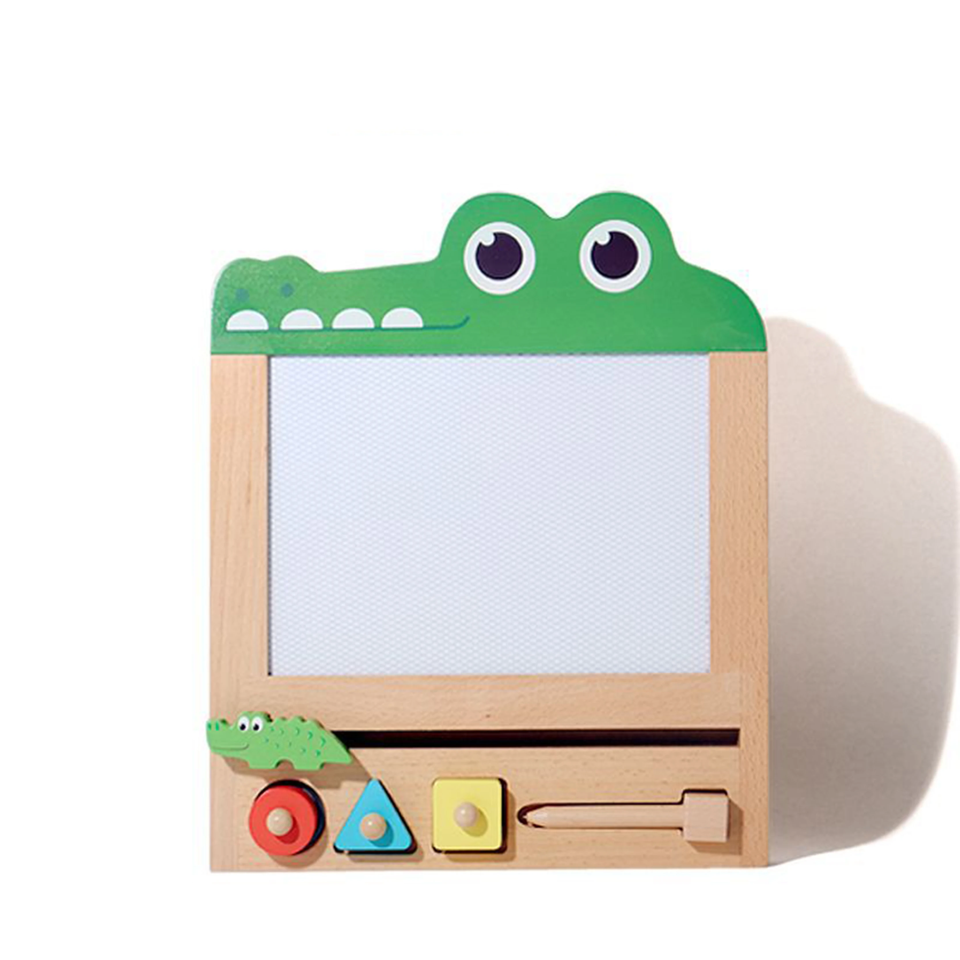 Wholesale Early Childhood Montessori Magnets Early Learning Painting Toys Wooden Magnets Erasable Drawing Boards For Kids