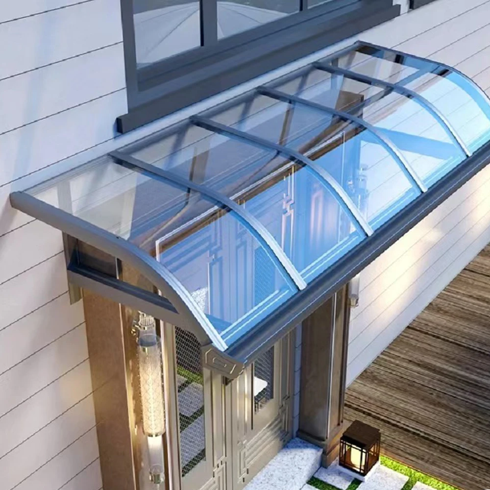 Excellent aluminum alloy glass roof canopy car canopy outdoor sunscreen canopy pavilion professional manufacturers