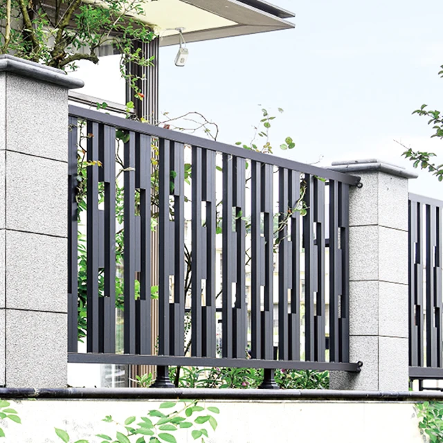 Black Powder Coated China Type Vertical Aluminum  Fencing