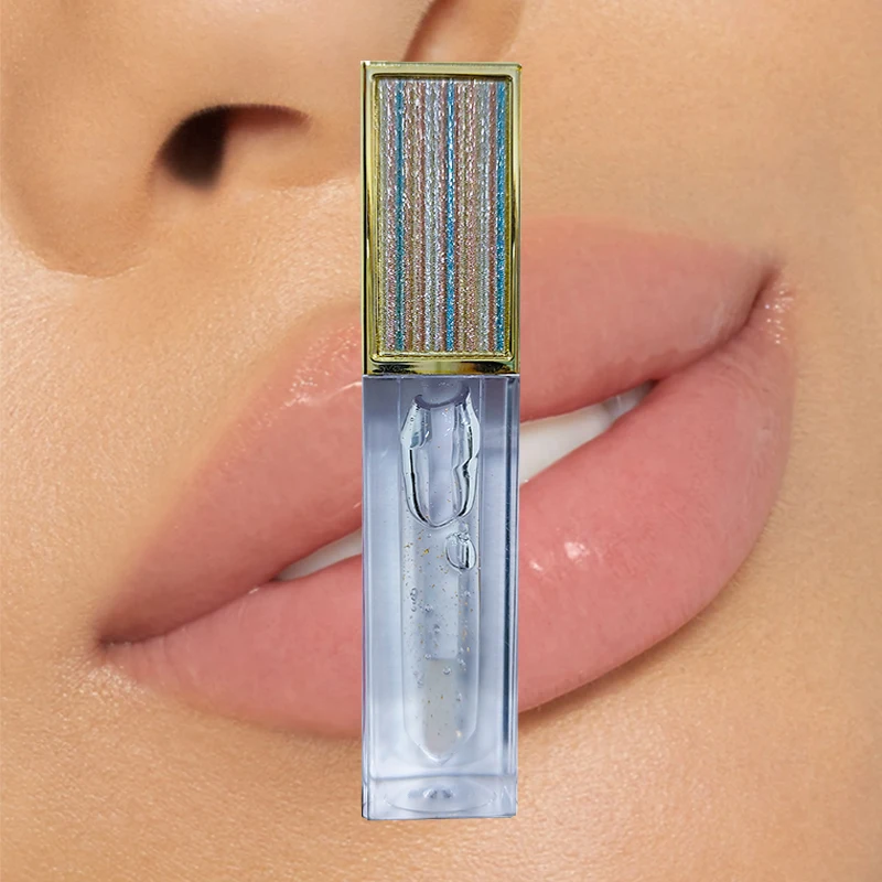 Free Product Image Shooting lip glossy private label custom luxury cute clear lipgloss tube vegan natural glitter lip gloss
