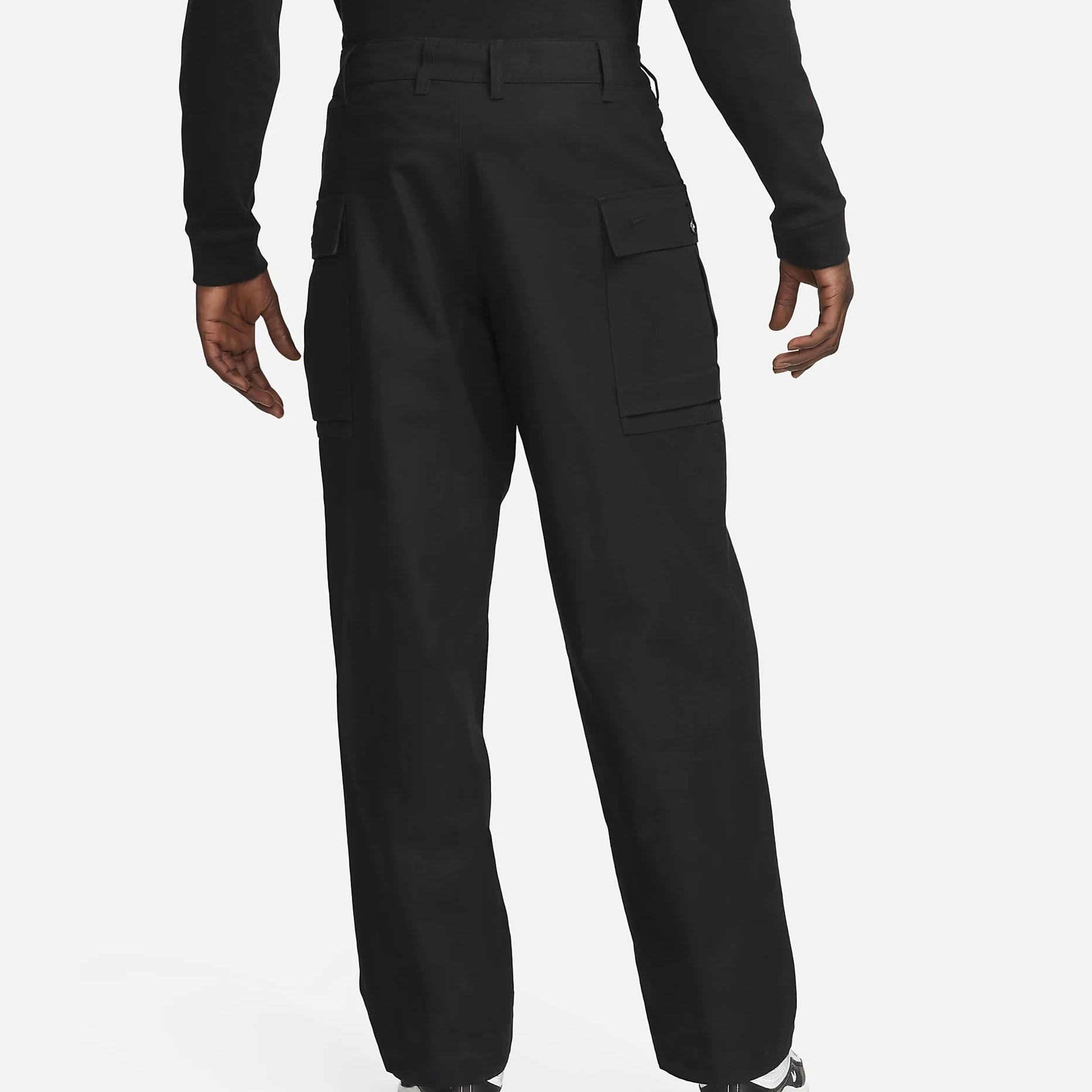 Semi-pleated Cargo Pockets Straight Leg Mens Designer Pants Buggy Oversized Man Cargo Pants