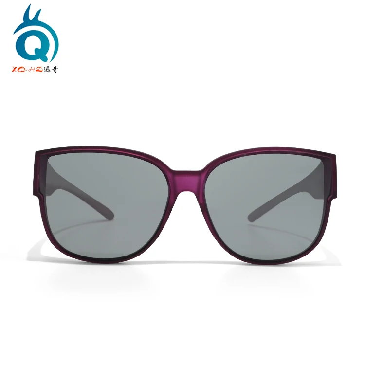 Wholesale custom color and logo polarized grey lens otg sunglasses UV 400 protection over the glasses fit over glasses