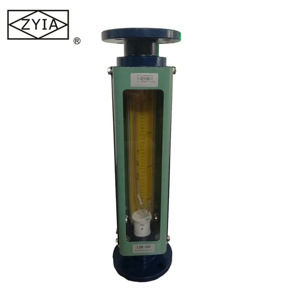 LZB-80F zyia low cost price flange type glass tube chemical flow meter