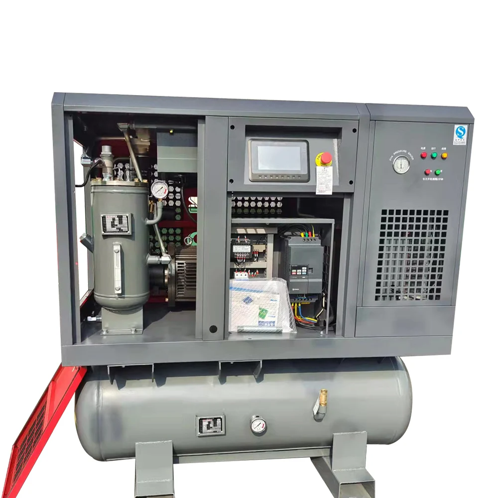 CE certification 20HP 1.4m3/min 16bar 16bar 15kw pcp air compressor Integrated Screw Air Compressor for Laser Cutting