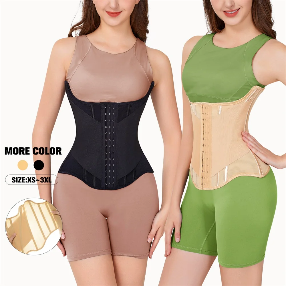 Wholesale Body Women Trimmer Cincher Corset Double Belt Wrap Girdle Waist Trainer Shaperwear Tummy Control Shaper for Women