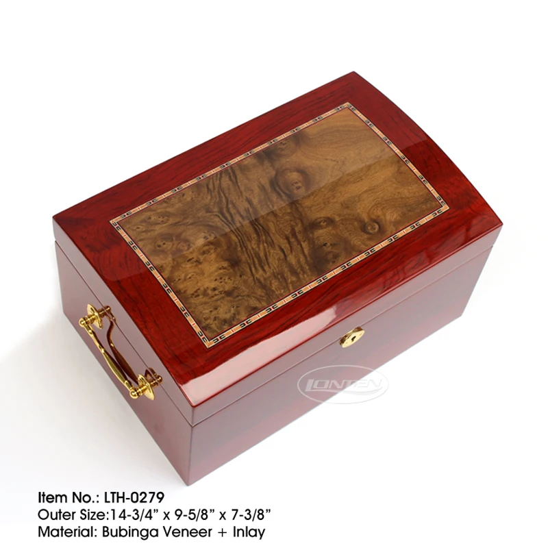 Lonten luxury Lacquer piano paint Cigar Box Humidors Hygrometer humidifier Boxes holder wooden accessories cigar humidor box