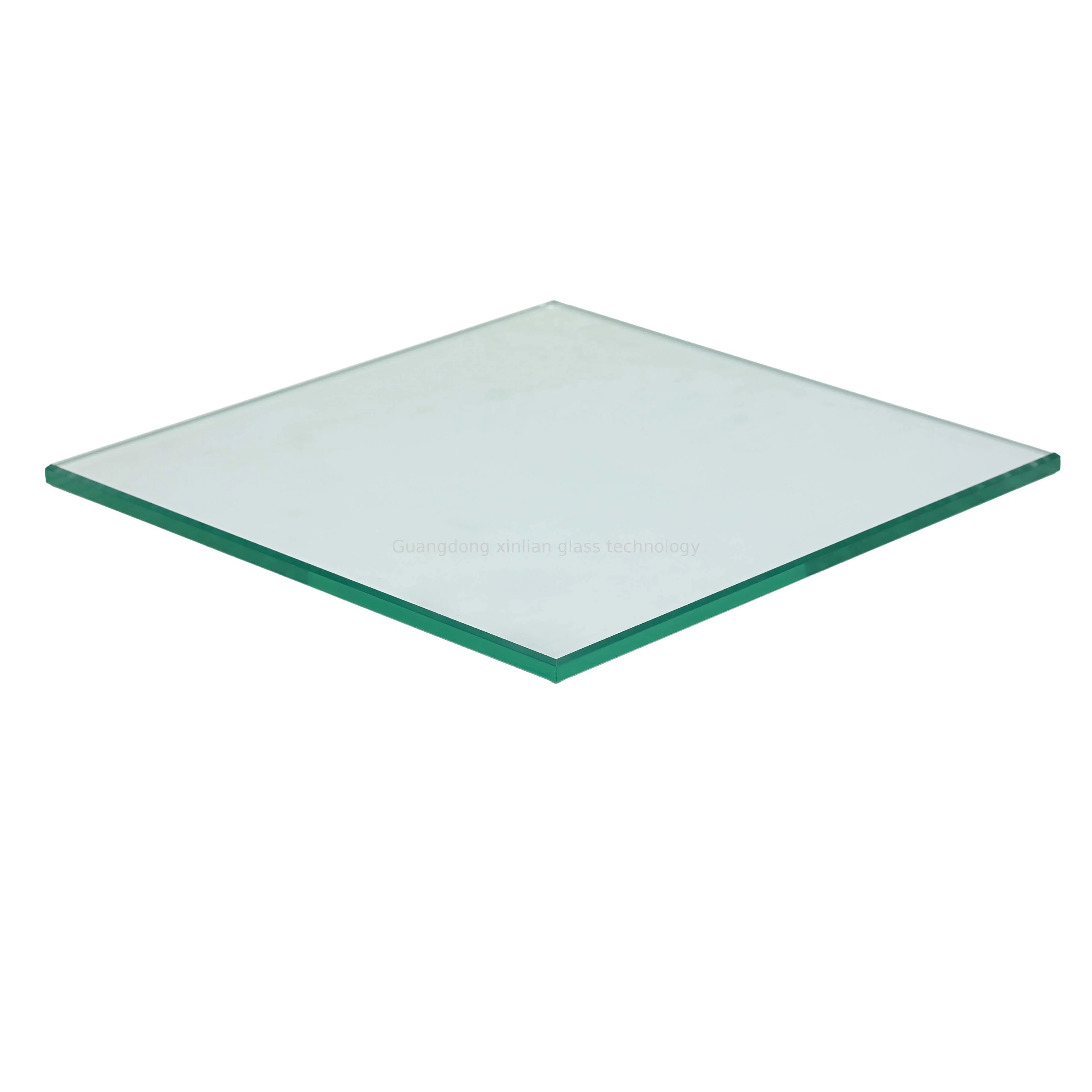 Foshan 4mm Blue Green clear Glass Supplier Tempered for Stairs museum Curtain Wall