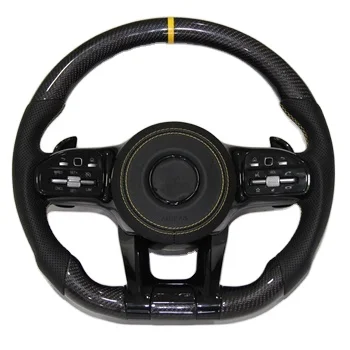 Hunter Auto руль для 2012-2022 Mercedes-Benz All Series AMG Style кожаное рулевое колесо из углеродного волокна