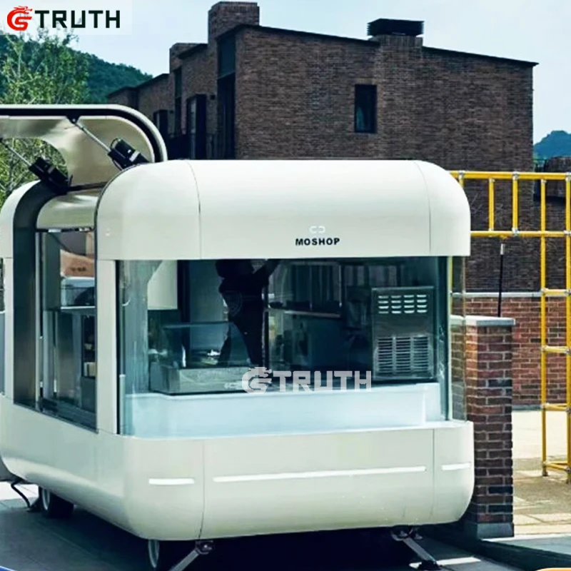 Manufacturer 4m Fried Chicken Food Carts Restaurant Mobile Fast Food Trailers Food Shop