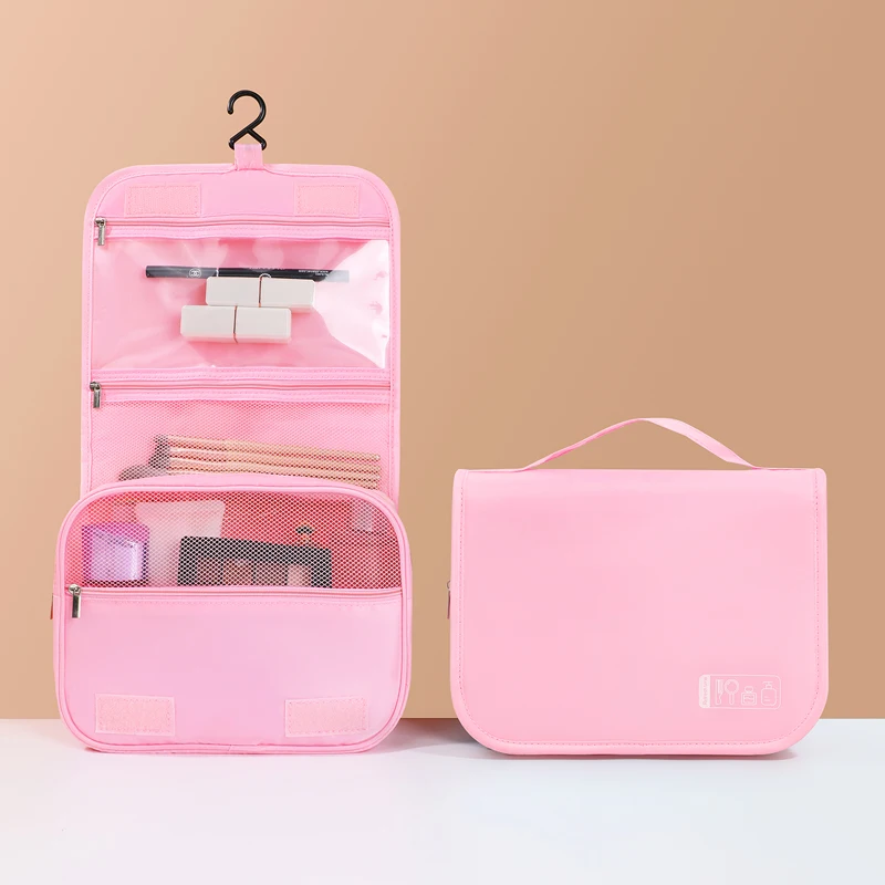 Organizer Girls Makeup Cosmetic Bag travel pouches Travel Waterproof Compartment hanging Makeup Cosmetic Toiletry Wash Bag