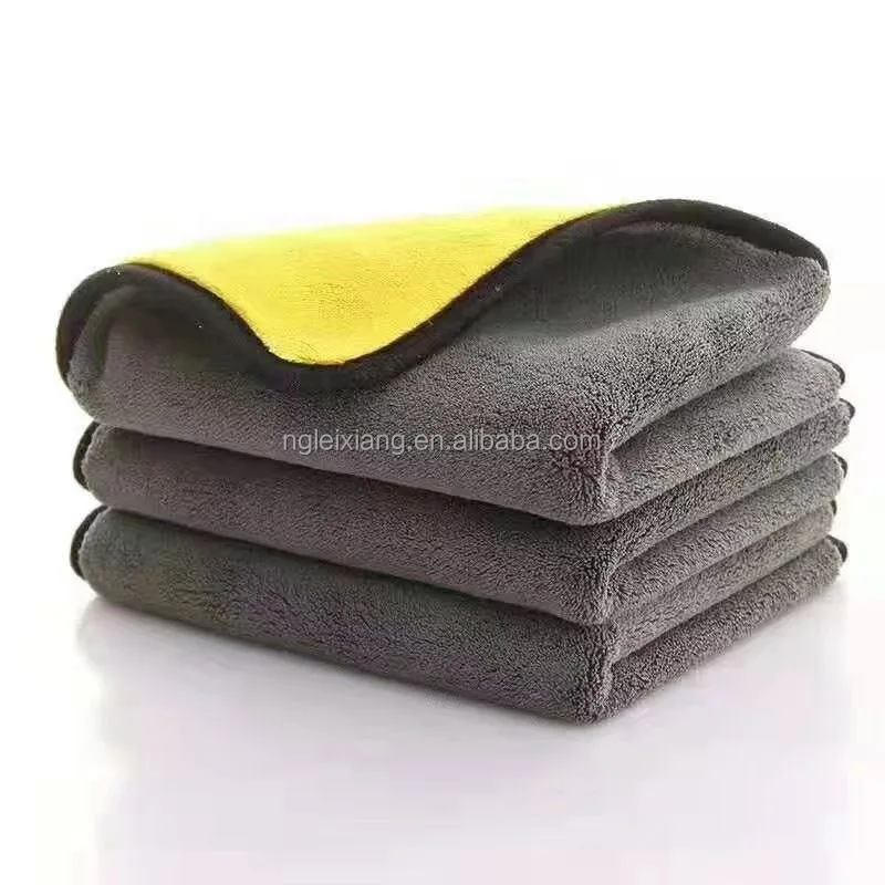 Super absorbent high quality microfiber coral car wash towel Quick-dry microfibre car cleaning cloths