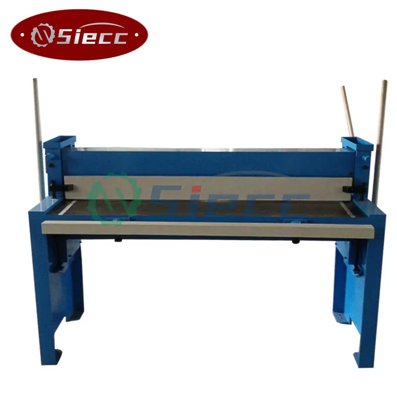 Manual sheet metal guillotine shearing machine and sheet metal cutting tool