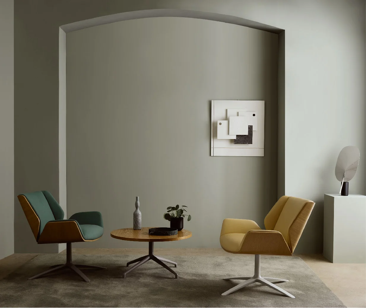 Black V series chair base used for office chair and armchair