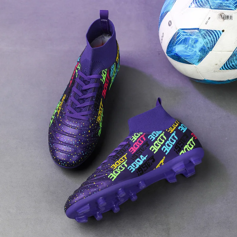 Men Outdoor FG/TF Football Boots Futsal Professional Unisex Soccer Shoes High-quality Grass Training Sport Ultralight Non-Slip