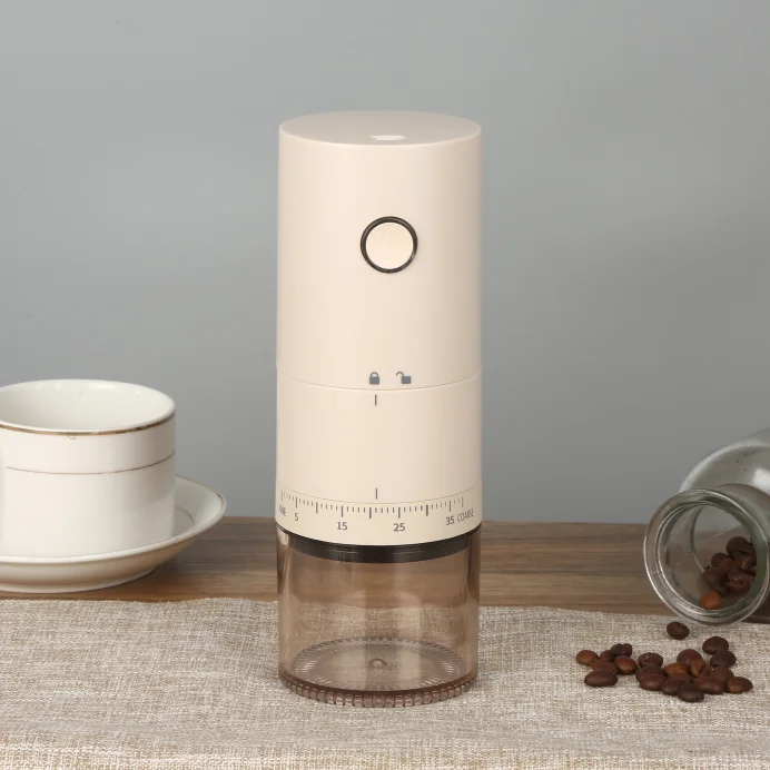 2024 new 38 levels adjustment wireless coffee maker  USB  rechargeable portable electric coffee grinder for espresso