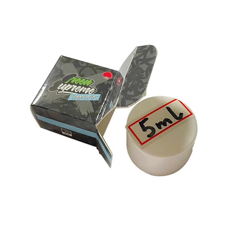 Custom Concentrate Container Paper Box 5ml Metallic 5gram 9gram Wax Mini Glass Jar Gift Box packaging