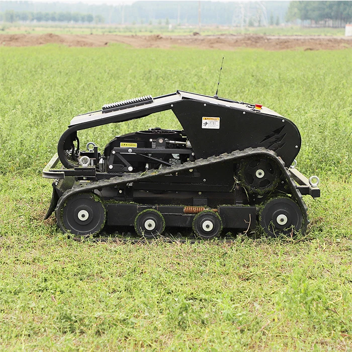 Mowers RC Slope Lawn Mower Tracked All Terrain Remote Control Robot Weed Mowing Machine