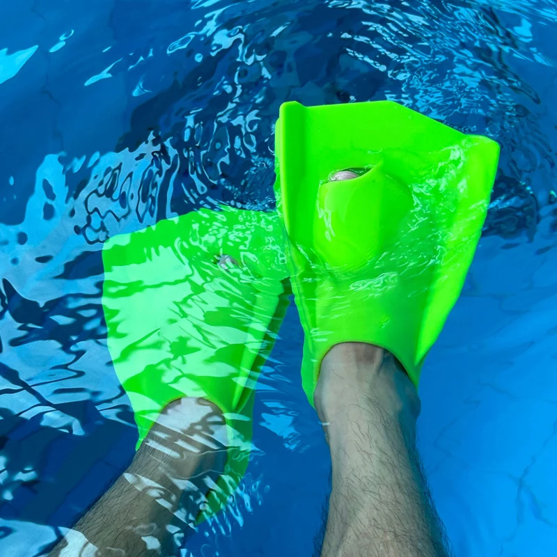Professional Silicone Swimming Fins Open Heel Wholesale New Custom Logo Kids Surfing Short Fins Adult Training Swim Flipper
