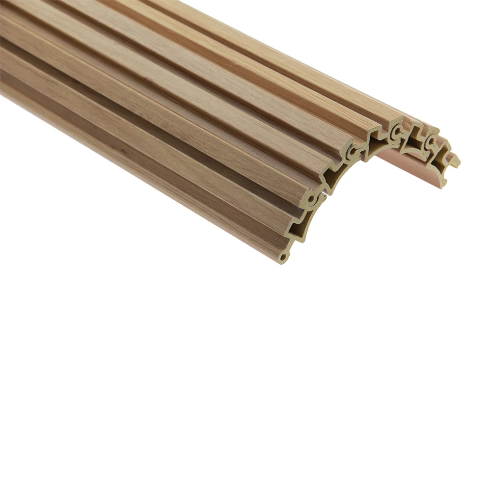 Wpc Wall Curved Panel With Wood Texture Wood Plastic Composite Wall Clad Wpc Wall Curved Panel Plastic Wood Grain Ceiling Curved