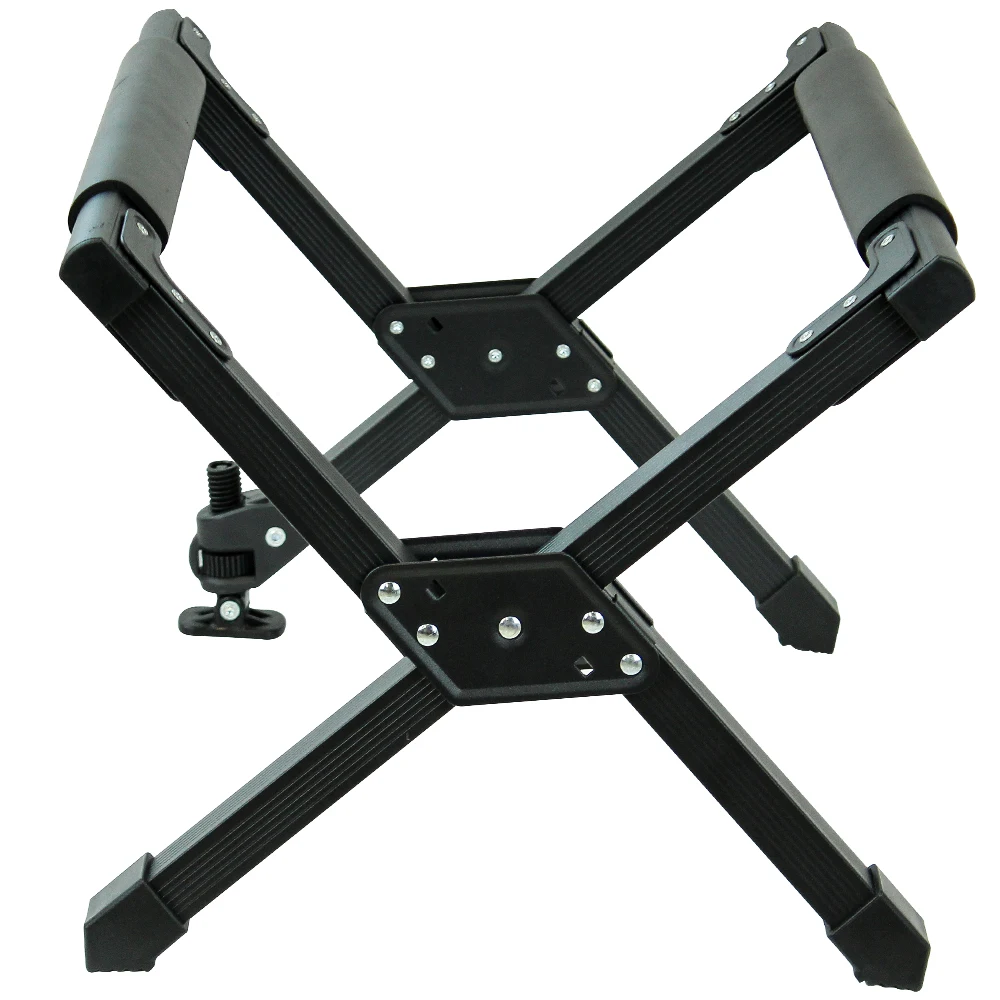 Adjustable camping portable folding BBQ picnic beach ice bucket frame