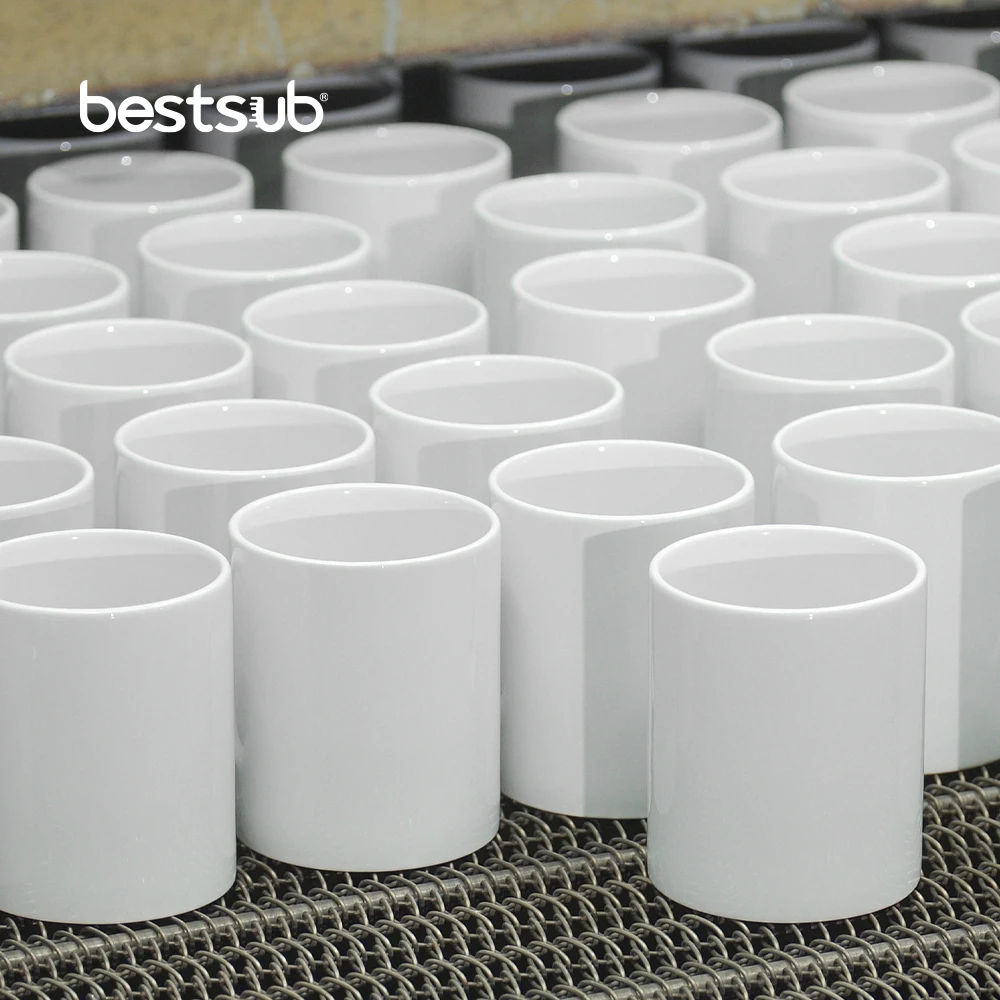 BestSub Wholesale Custom Personalized Sublimation Blanks Print 11oz White Ceramic Coffee Mug Plain Cups