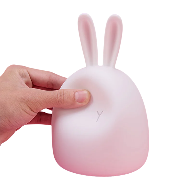 Best Selling Baby Sleeping Lamp Usb Rechargeable Cute Bunny Silicone Small Night Light Touch Sensor Kids Lamp